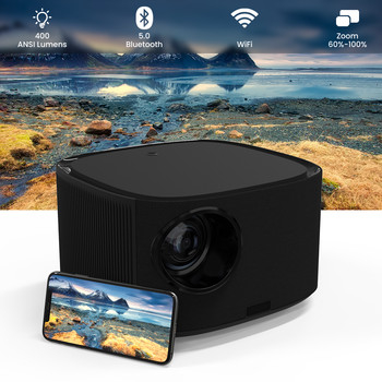 1080P Full HD Android Projector Wireless 5G Wifi For Home Cinema