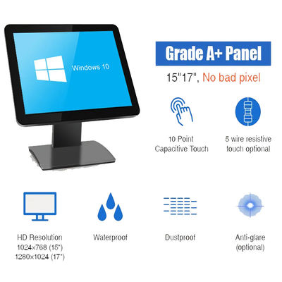 15 Inch Capacitive Touch Screen POS Terminal Machine With 1024x768 ...