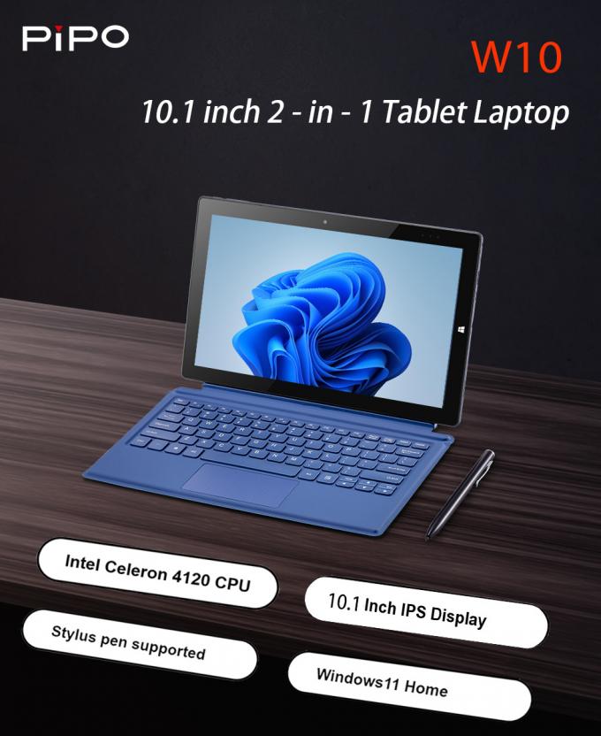 Windows 11 Touchscreen 2 In 1 Laptop Tablet With Pen Detachable Keyboard